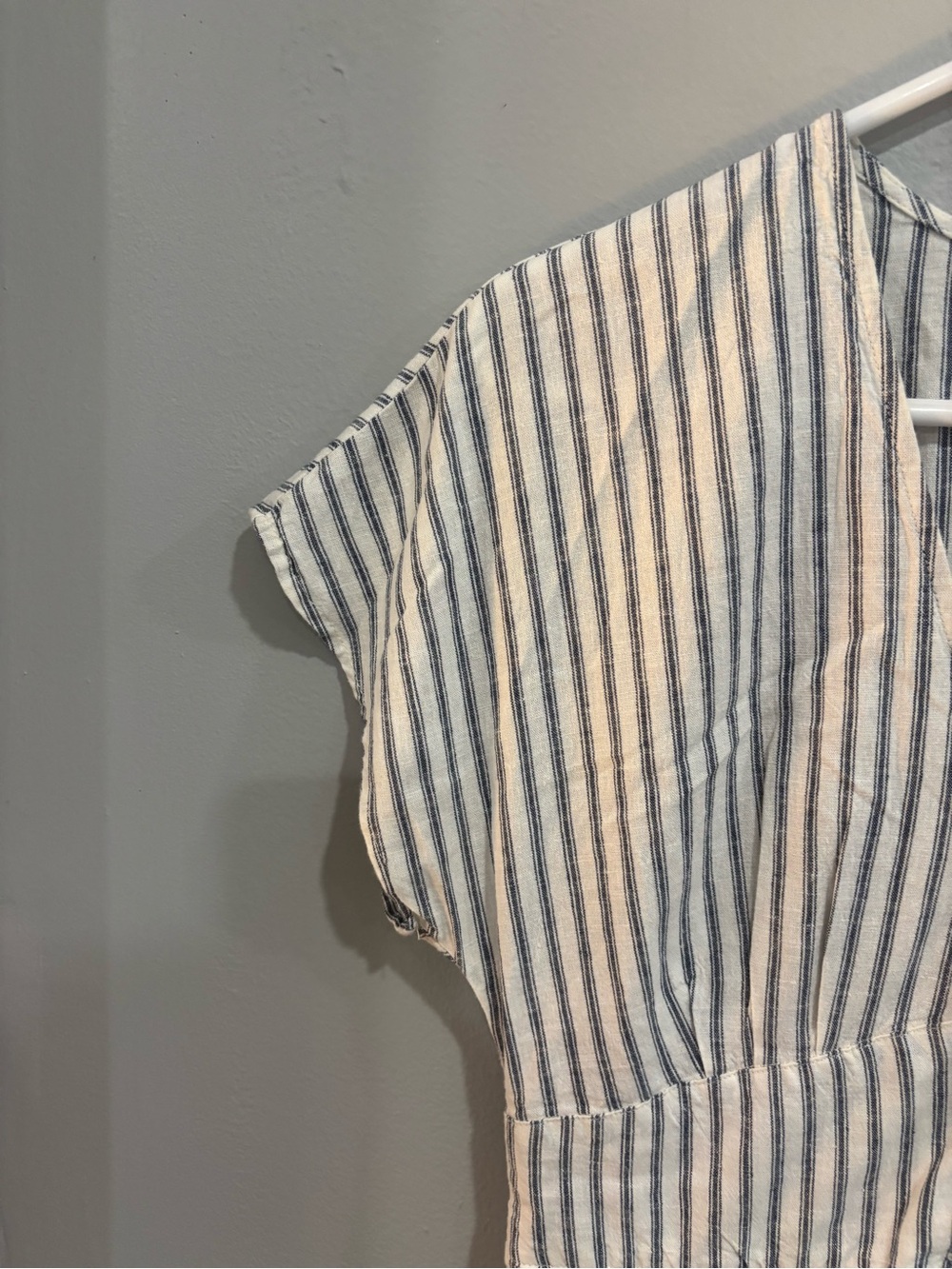 Marine Layer Camila Mini Dress Striped Small Hemp Blend Beachy Summer Preppy - Picture 15 of 16